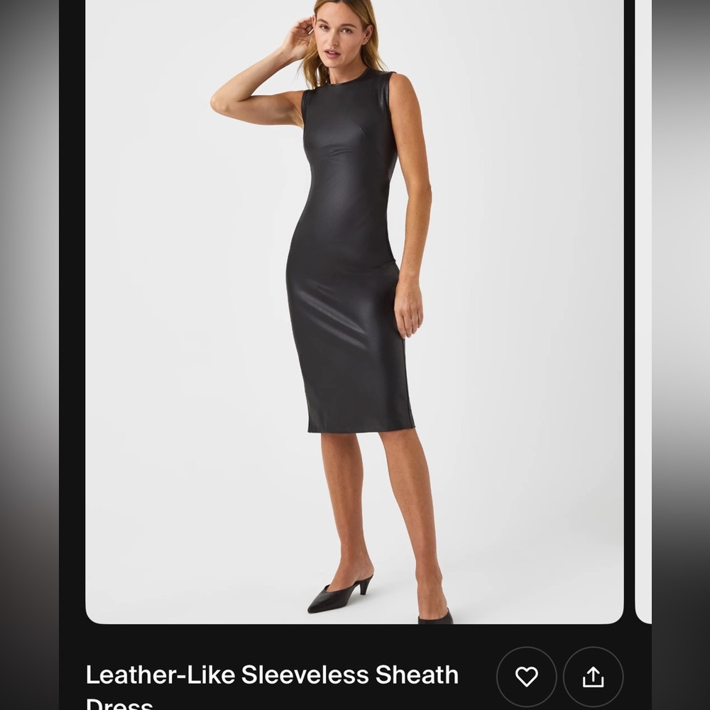 Spanx leather dress